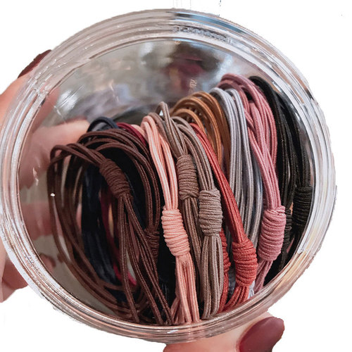 New basic style 20 rubber bands for women's hair ties, Korean internet celebrity ins headband, simple Korean style cute headwear