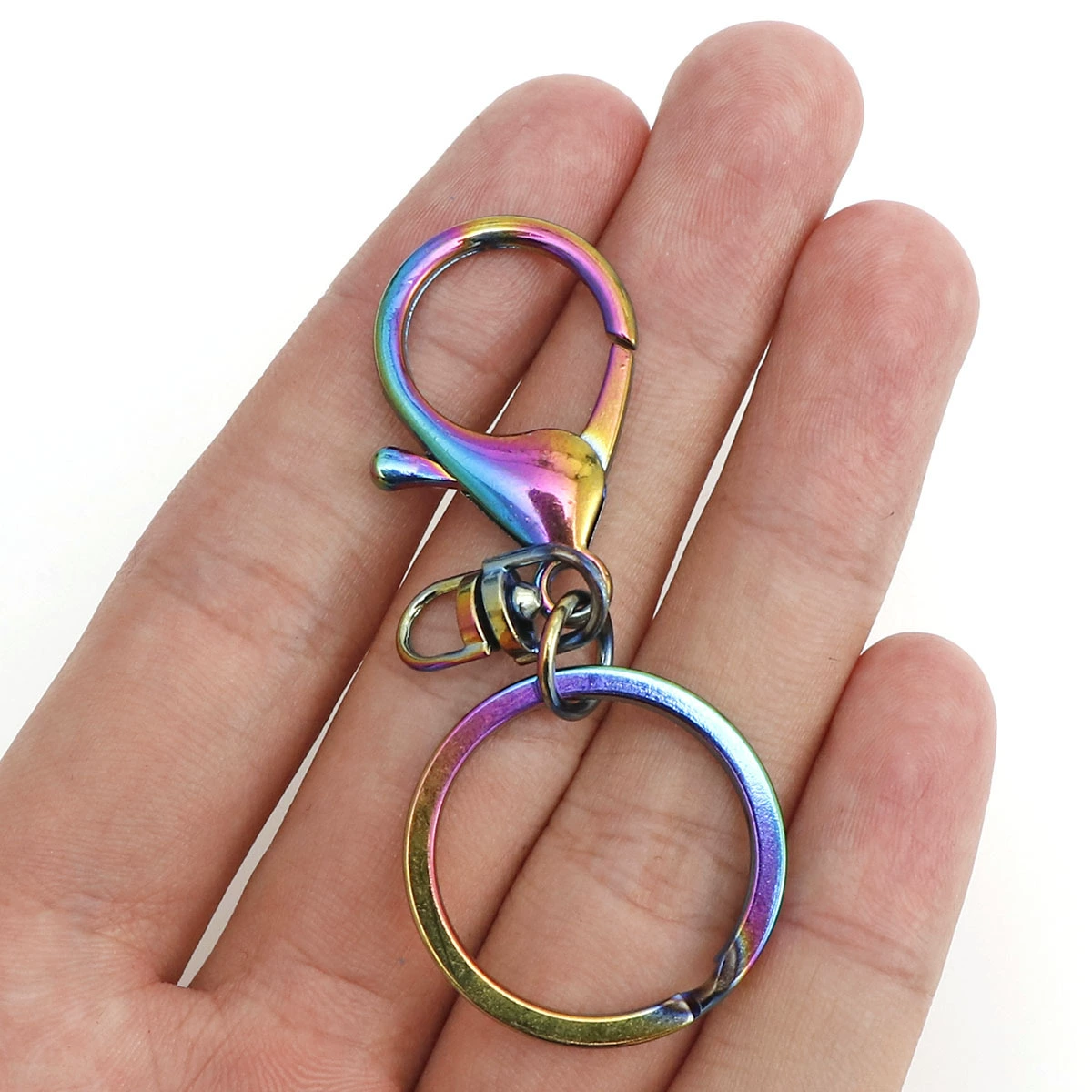 Keychain for keys with zipper, universal accessory, accessories, 3 pieces, 65mm