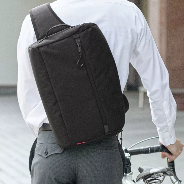 Japan sanwa slung 14 inch computer bag with USB men and women leisure riding shoulder backpack BAG-BBC1BK