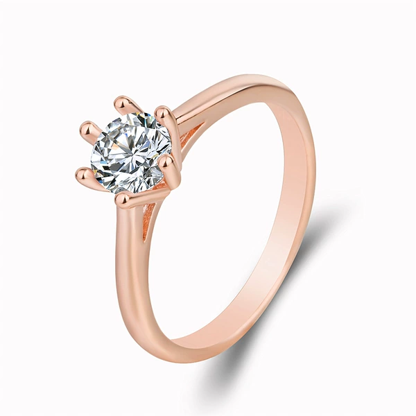 Golden wedding ring, pink gold