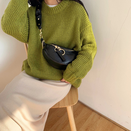  Autumn and Winter Internet Celebrity New Versatile Waist Bag Women's Ins Super Popular Chest Bag One Shoulder Crossbody Fashion Chain Small Bag