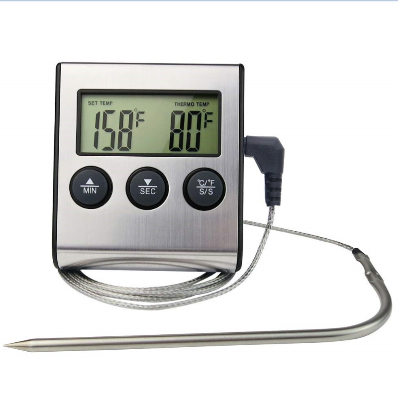 Kitchen food thermometer Electronic timer probe Meat Thermometer…