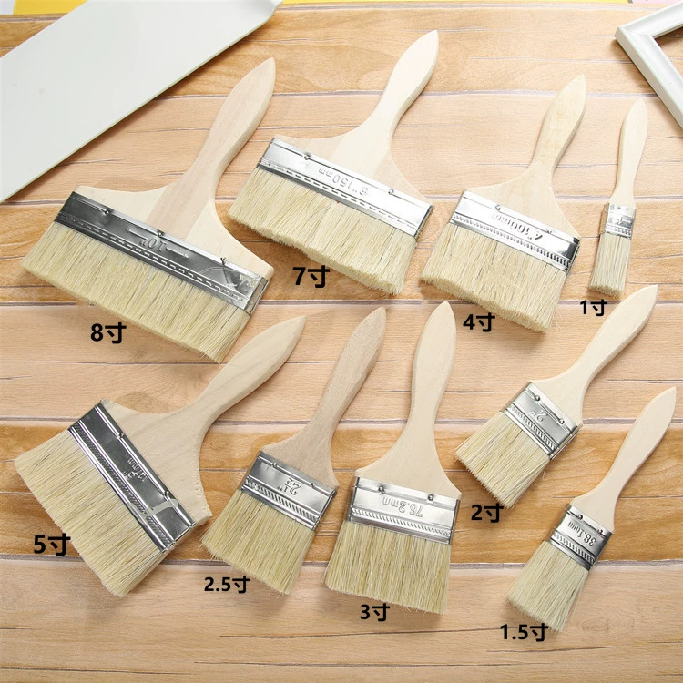 Оптовая кисть для клея с щетиной с деревянной ручкой кисть для утечки кисть для барбекю Кисть для барбекю средняя щетина шелковая утолщенная удлиненная кисть