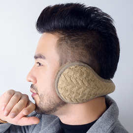 冬季针织保暖耳罩毛绒耳捂耳包男女折叠后戴式保暖护耳套毛绒耳罩