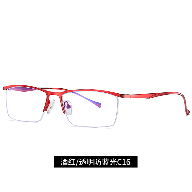 Nuevo anti-azul gafas de luz moda pequeño marco de negocios de protección ocular gafas lisas 5910 gafas de marco de metal en stock al por mayor