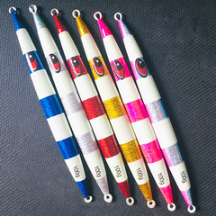 Luminous sea fishing iron plate lure Nanyou sea fishing fast sinking metal bait with fish fast sinking long iron plate lead fish