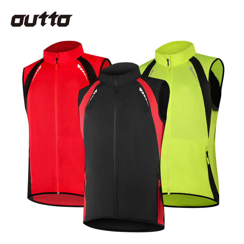 Cross-Border Men's windproof and rainproof breathable bicycle riding clothing sleeveless running sports trench coat vest vest #19-B8