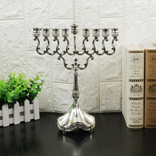 热卖欧式浪漫合金九头烛台 浪漫复古烛台创意蜡烛 婚庆摆件批发