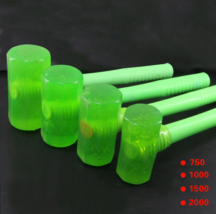 Special Sale Green Transparent Octagonal Rubber Hammer Hammer Plastic Rubber Hammer Tile Knocking Rubber Building Decoration