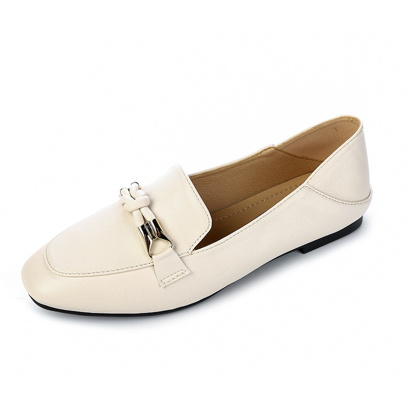 Women's Flat Shoes 2026 New Model, British Small Leather Shoes, Slip-on Loafers For Women, Spring Style Moccasins_vogvips.com