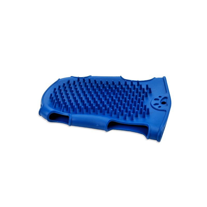 Promoción de perros Guantes de limpieza de mascotas Guantes de masaje de aseo para mascotas Cepillo de masaje de baño para perros