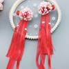 Children's hair accessory with tassels, Hanfu, cloth, hairgrip, Chinese style, cosplay, flowered