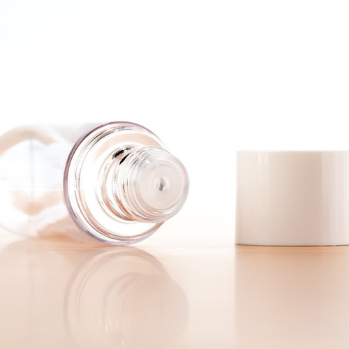 Transparent screw-cap refillable bottle toner essence trial size empty bottle makeup remover oil travel skincare cosmetic refillable bottle