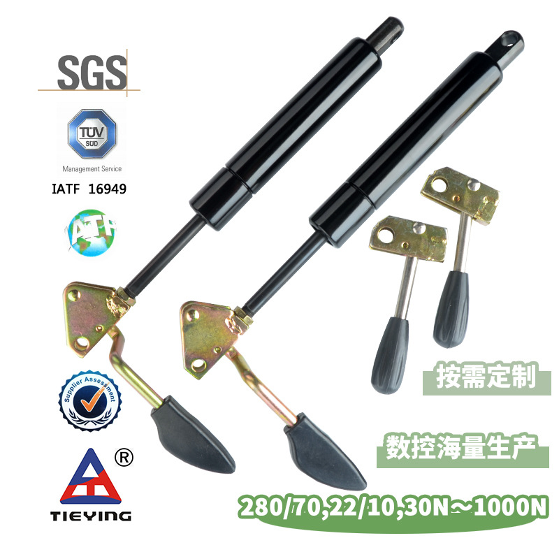 可控气弹簧 可锁可控带拉手气压杆 可锁定医疗床液压杆