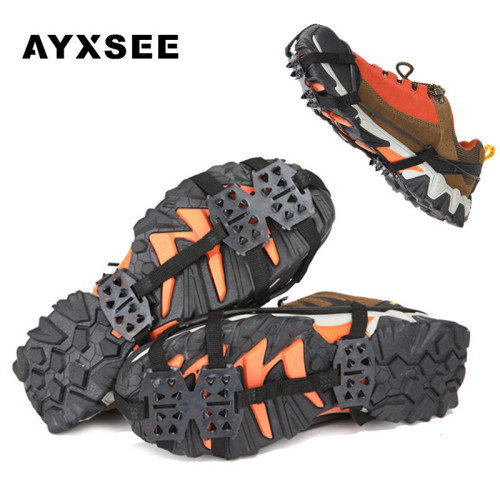 Cross-border outdoor 24-tooth crampon ice non-slip shoe cover snow claw ice fishing snow country shoe chain snow non-slip shoe chain shoe cover