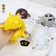 Foreign trade hot novelty toy TPR blowing animal wave ball tpr animal racket ball soft rubber inflatable ball toy