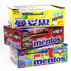 Хрустящие мятные конфеты Mentos с мягким сердцем, 37 г * 15, целая коробка, оптовая продажа, мятные закуски, Интернет-конфеты знаменитостей