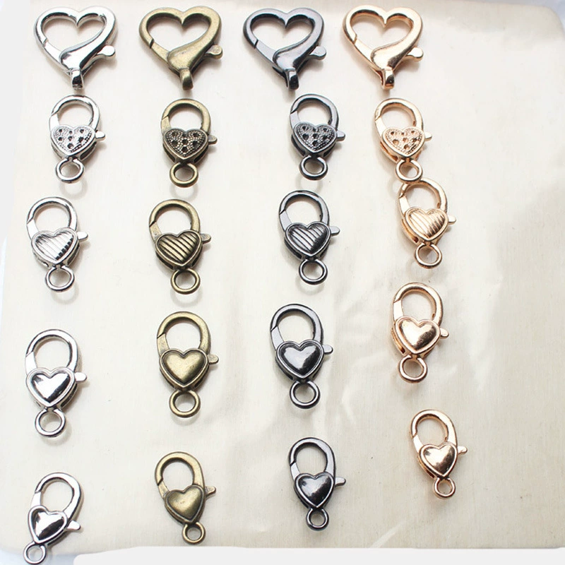 Pendant heart-shaped heart shaped, metal bag accessory