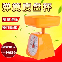 弹簧度盘秤教学托盘秤天平机械弹簧学生用盘秤教具指针称天平家用