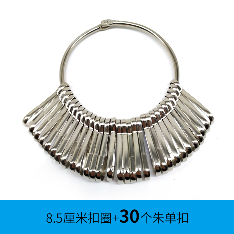 Stainless Steel 30-Slot Key Holder with Detachable Multi-Position Key Ring, Adjustable Buckle, Multiple Specifications for Key Storage, Car Keys