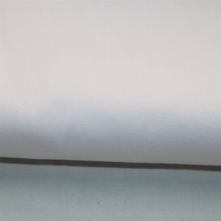 现货批发128*60工艺斜纹漂白涤卡帽子围裙工装工作服厨师箱包布袋