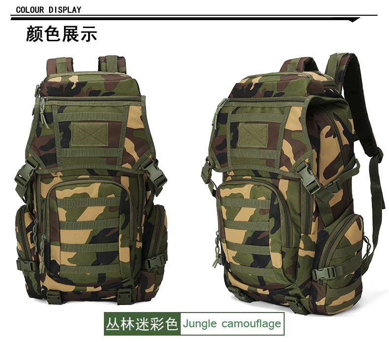 Mochila de camuflaje para deportes al aire libre, mochila militar para senderismo y montañismo, mochila táctica 3P para ciclismo y running al por mayor