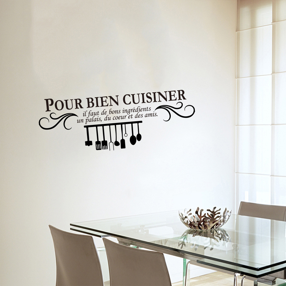 pour bien new Spanish foreign trade export motto living room bedroom wall stickers wholesale MUF3089P