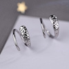 Rotating fashionable earrings, double-layer spiral, new collection, Korean style, simple and elegant design