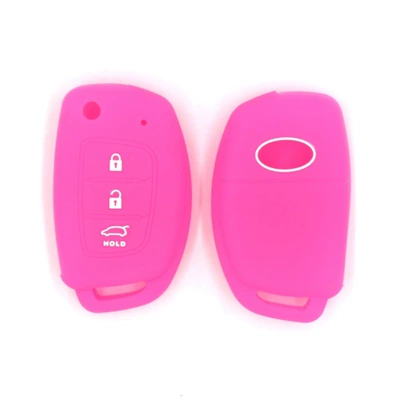 langong environmental protection silicone car: Static Rod/Key Bag - red