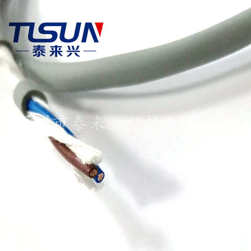 CE标准 TRVV HF-YY 高柔性拖链电缆 2芯0.75mm2 自动化设备用电缆