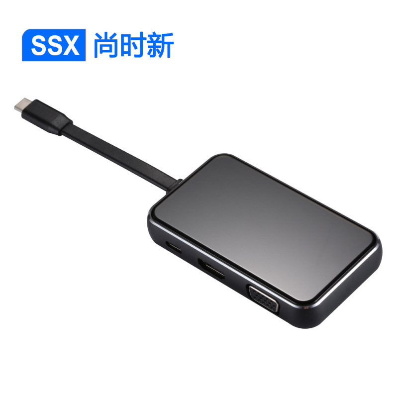 Clear Price type-c to hdmi + vga + Gigabit Network Card HUB Charging USB3.0 Six-in-One Video Converter Clear Price type-c to hdmi + vga + Gigabit Network Card HUB Charging USB3.0 Six-in-One Video Converter