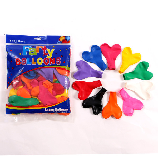 Latex balloon heart shaped