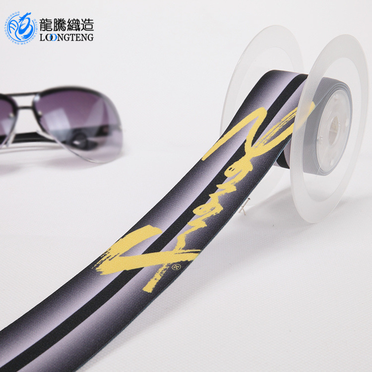 poly条纹松紧带 跨境彩色印花内裤松紧带 乳胶丝锦纶硅胶防滑带