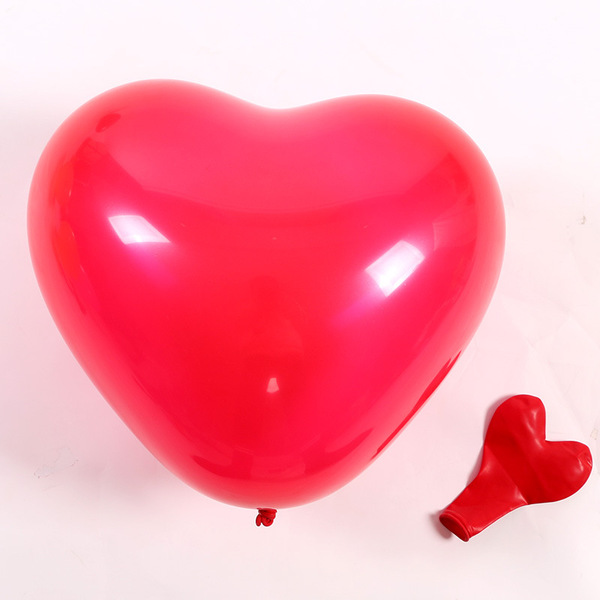 Latex balloon heart shaped