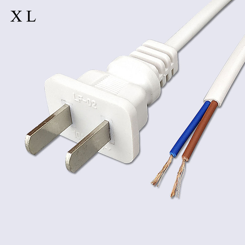 1.8米两扁插头电源线 台灯电源线 小功率电器两扁插头连接线2*0.3