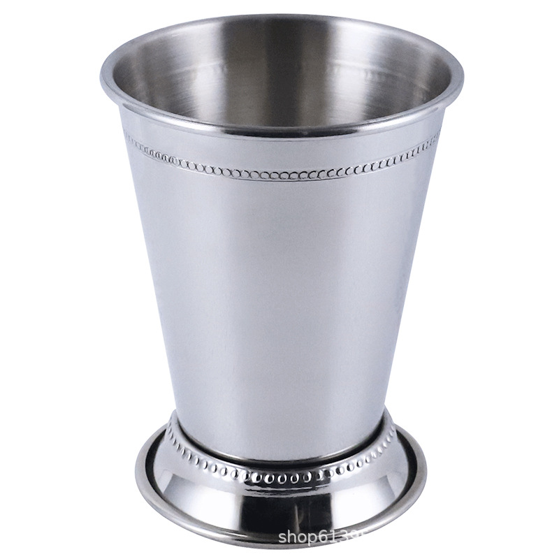 Copa Juliecup de Metal para Cócteles, Bebidas Frías, Mojito, Mule, Americano Helado, con Borde Enrollado