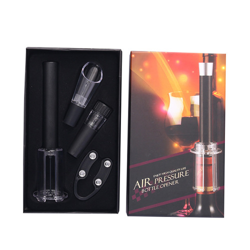 Export Box Packaging Needle Type Air Pressure Red Wine Opener Corkscrew Pourer Wine Accessories Wine Tools Set Manufacturer