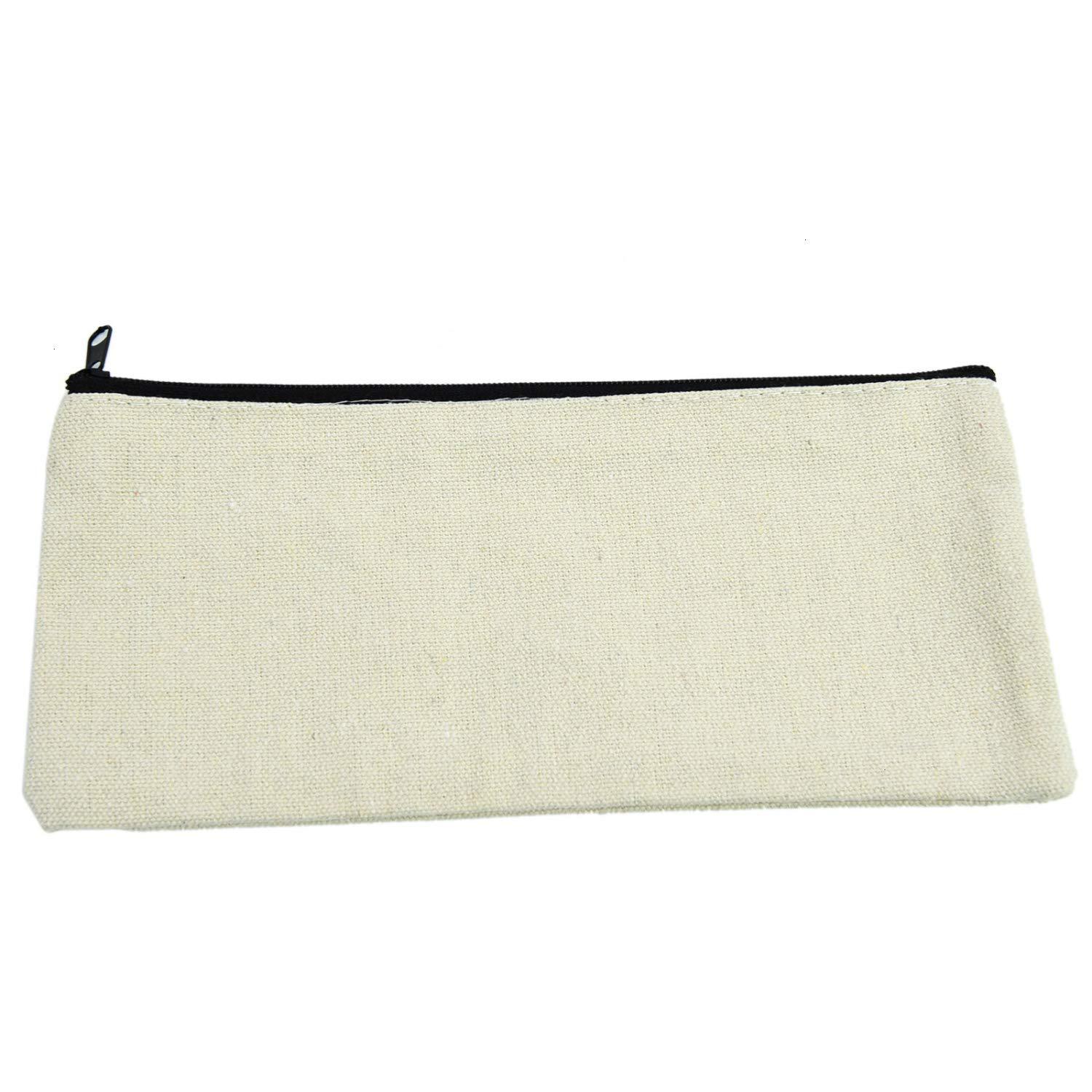 厂家直供新款简约纯棉帆布拉链化妆包小清新文艺化妆包可印LOGO