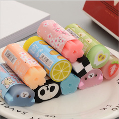Tianzhuo Cute Cartoon Fruit Animal Eraser for Primary and Middle School Students to Clean Pencil Writing