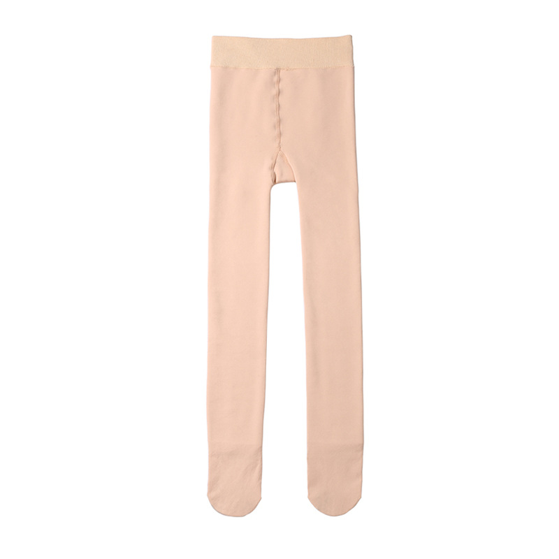 Leggings para mujer otoño e invierno ropa exterior forrada de lana gruesa color carne negra medias pierna ligera artefacto desnudo pantalones de algodón cálido pantalones largos