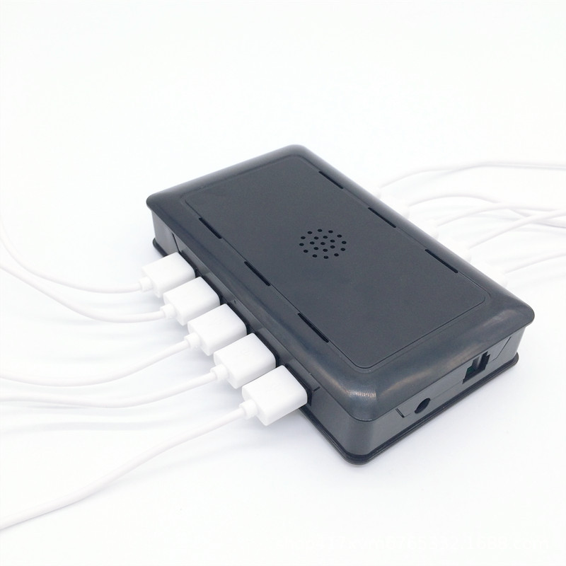 手机充电防盗报警器华为OPPOVIVO苹果一拖八高档亚克力手机展示架