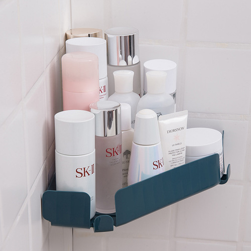 No punching bathroom toilet triangle storage rack storage rack can be hung bathroom wall-mounted kitchen organization artifact