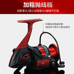 金屬無間隙路亞紡車輪全金屬線杯鏤空漁輪磯釣海釣杆魚輪批發