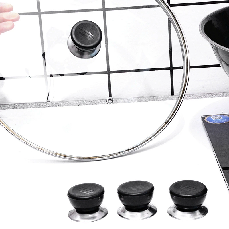 Ручка для крышки кастрюли из нержавеющей стали, верхняя бусина для крышки кастрюли, крышка для кастрюли по цене 1-2 юаня, ручка для крышки кастрюли для уличных ларей, пластиковая верхняя бусина оптом