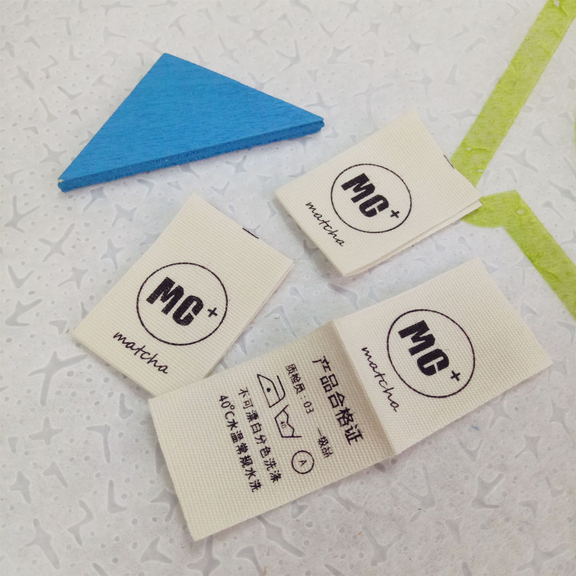 正规厂家业制作一款水洗不掉色纯棉洗水唛 服装印唛生产厂商