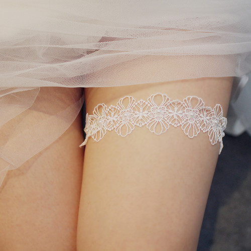 LR005 new bridal jewelry sexy lace pearl thigh ring European and American bridal garter manufacturer wholesale