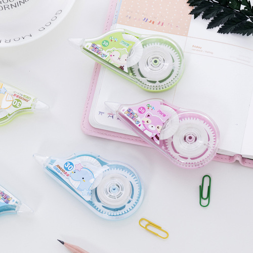 Direct selling correction tape student school supplies suction card loaded typo correction tape cartoon stationery 10 meters correction tape batch