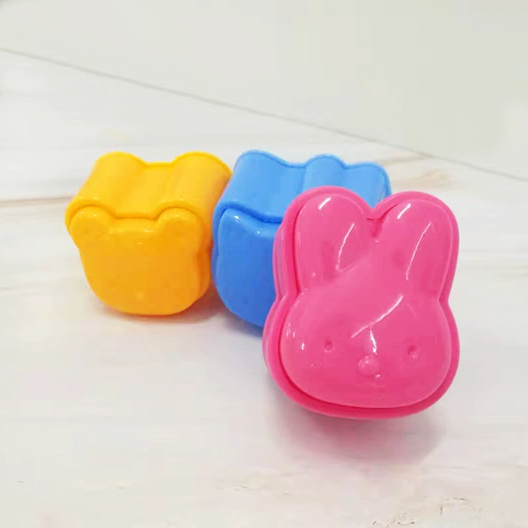 Набор форм, 3 штуки: мультяшные зайчик и медведь, handmade пластиковые molds для детских поделок и DIY по кормлению животных