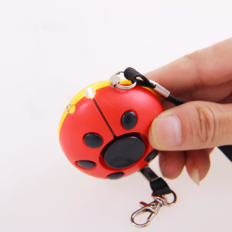 带灯甲壳虫个人防狼报警器瓢虫防身防抢器学生女士专用老人呼救器