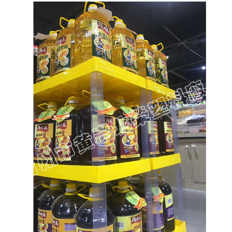 三层53*35超市展台t食用油米糠油茶油酱油醋盐塑料展示架货